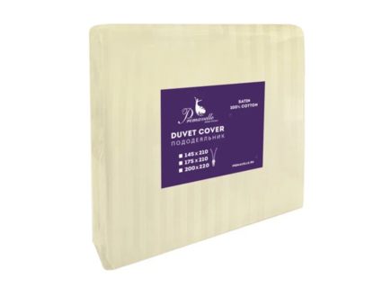 Пододеяльник Primavelle из дамаст-сатина на молнии (шампань) 825