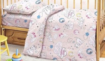 Комплект постельного белья розовое Этель Маленькие детки